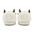 thumbnail image 6 of Cow Cute Cozy Fuzzy Slippers For Women Winter Warm Plush Comfy Indoor Outdoor Slippers Beige 34, 6 of 6