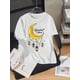 thumbnail image 1 of Boys' Ramadan Kareem Moon & Lantern Graphic T-Shirt - Casual, Loose Fit, Short Sleeve, Festive Design, Cotton, Perfect for Summer, Gift for Eld, Gift for Ramadan, 1 of 6