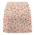 thumbnail image 4 of LEBONYARD Golf Skorts for Ladies,Women Solid Color Bottom Pants Floral Skirt Hem Medium Waist Skirt Pants Sports Shorts Bottom Skirt Pants Shorts Pink S, 4 of 5
