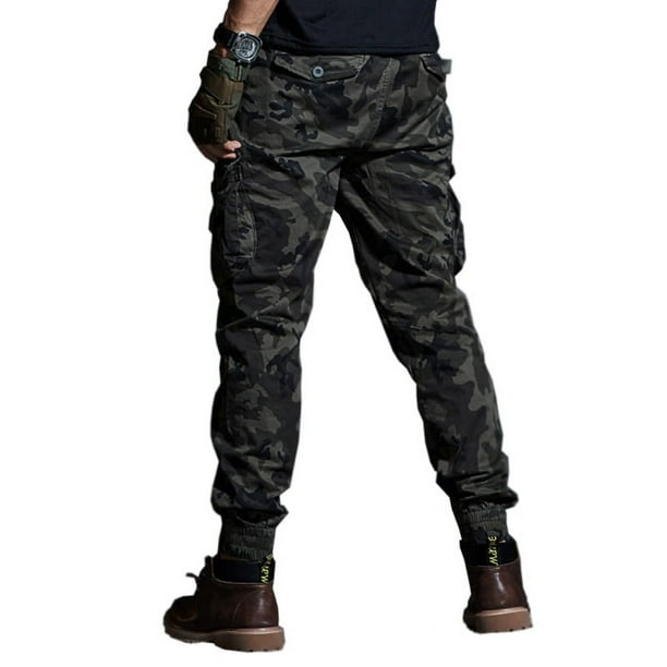 High Quality Khaki Casual Pants Men Military Tactical Joggers Camouflage Cargo Pants Multi Pocket Fashions Black Army Trousers Walmart