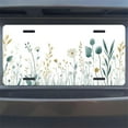 thumbnail image 7 of Delicate Wildflower Border Funny Personalized License Plate Rust-proof Stainless Steel Metal License Plate Suitable For Men And Women 12.2" x 6.2", 7 of 7