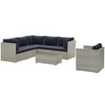 Modway Repose Outdoor Patio 7 Piece Sectional Set, Multiple Colors