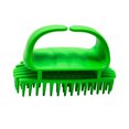 thumbnail image 2 of Matsuzay Cepillo para el cabello Cepillo para el cabello de de silicona Cepillo portátil para el cuero cabelludo con mango Juegos de accesorios de baño Verde, 2 of 6