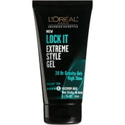 L'Oreal Paris Advanced Hairstyle Lock It Shine Enhancing Squeeze Hair Styling Gel, 5.1 fl oz