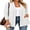 03-White, variant on JWD Women's Open Front Cardigan with Pockets Long Sleeve Lightweight Casual Sweater Light Yellow L