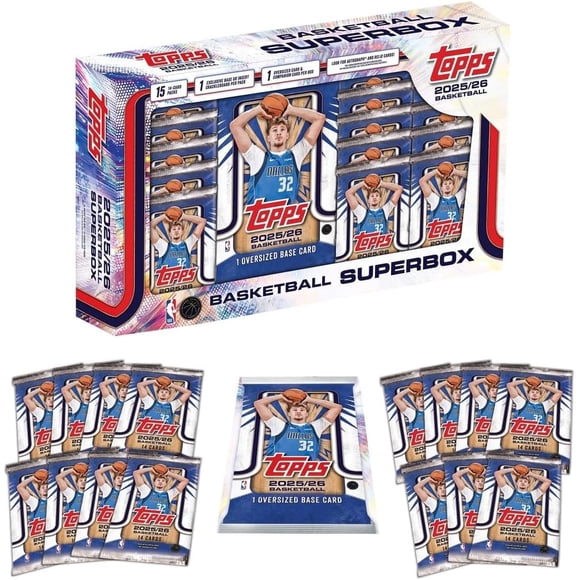 2025-26 Topps NBA Basketball Flagship Collection Trading Card Box (1 Oversized Card Per Box)
