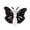 Black, variant on Apricot Lamb Matcha Butterfly Plush Toy for Kids 7.5 Inches