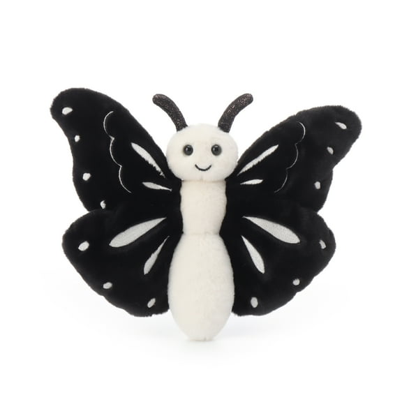 Apricot Lamb Black Butterfly Plush Toy for Kids 7.5 Inches
