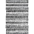 thumbnail image 5 of nuLOOM Orchid Treaded Striped Shag Area Rug, 7' 10" x 10', Black And White, 5 of 9