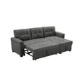 thumbnail image 2 of Ergode Lucca Gray Fabric Reversible Sectional Sleeper Sofa Chaise with Storage, 2 of 3