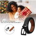 thumbnail image 5 of AWAYTR Reversible Kids Belts for Boys - Black and Brown Leather Belt for School Uniform Casual Jeans, 5 of 11