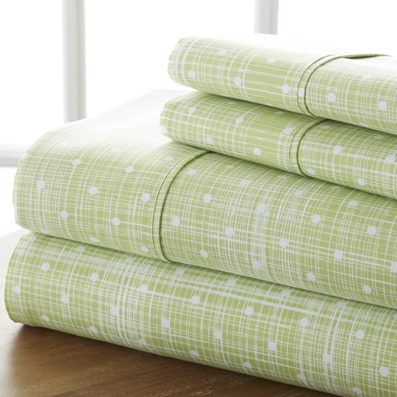 Home Collection Merit Linens 4-piece Premium Polka Dot Pattern Bed Sheet Set