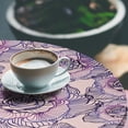 thumbnail image 3 of Ambesonne Floral Fitted Round Tablecloth, Stories with Romantic Roses, 40"- 44" Diameter, Pale Rose Violet and Black, 3 of 5