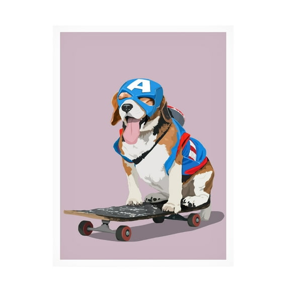 Canvas Wall Art - Bykammille  'My Kind Of Hero' Wall Art for Living Room, Bedroom, or Office D?cor by Trademark Fine Art - 14 x 19 Inches