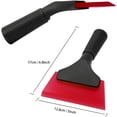 thumbnail image 3 of Small Squeegee with 5 Inch Rubber Blade Mini Wiper Window Tinting Tools for Mirror Glass Window Cleaner with Non-Slip Handle (Red Blade), 3 of 14
