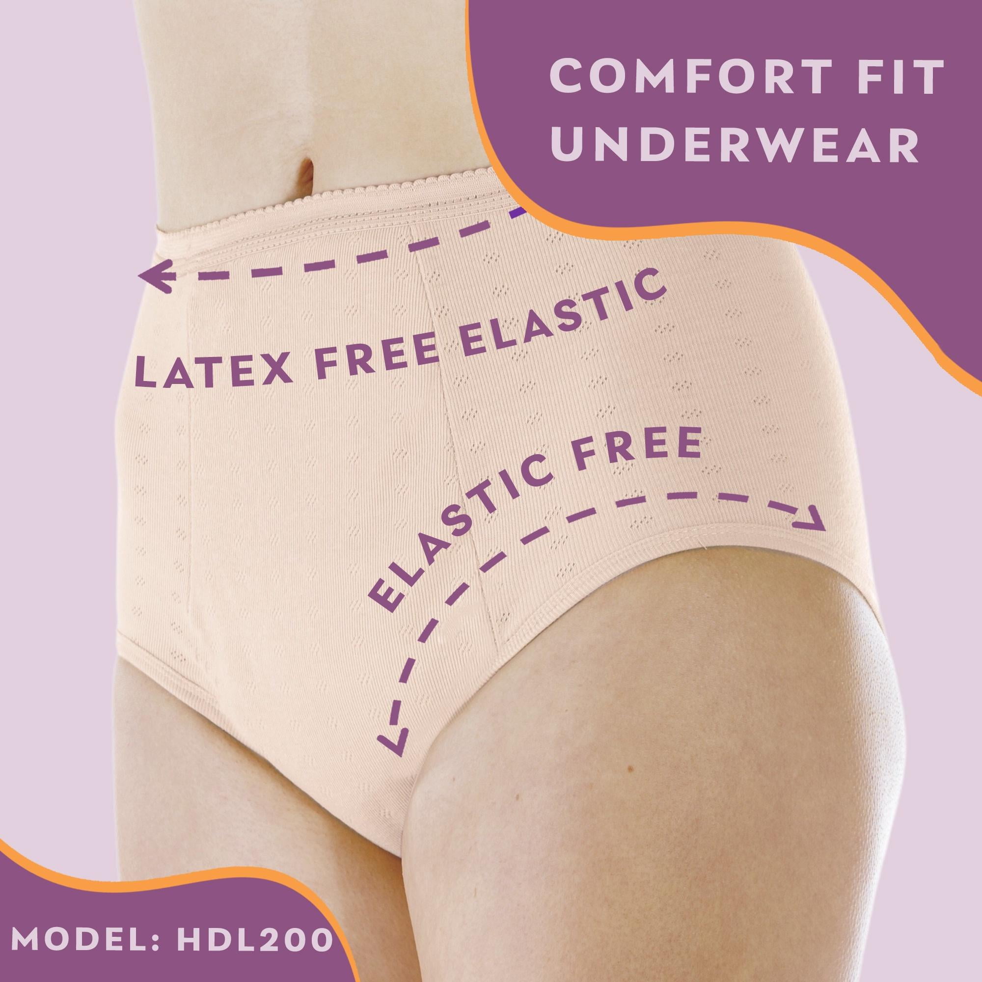 Women's Wearever Incontinence Panties Bladder Control Pink SM XL 2XL 3XL  7XL 8XL