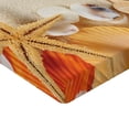 thumbnail image 2 of Ambesonne Romantic Fitted Sheet 2 Pcs Set, Seashells Starfish, Twin, Beige Ivory Cream, 2 of 3