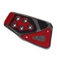 thumbnail image 3 of Red Black Nonslip Pedal Pad Cover 3 Pcs for MT Auto Car, 3 of 4