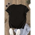 thumbnail image 2 of [Cotton Graphic Tee] Comfy Cotton Graphic Tee - Women's Casual Crew Neck Short Sleeve - Machine Washable, Unique Communication Design Print, Different Methods, 2 of 6