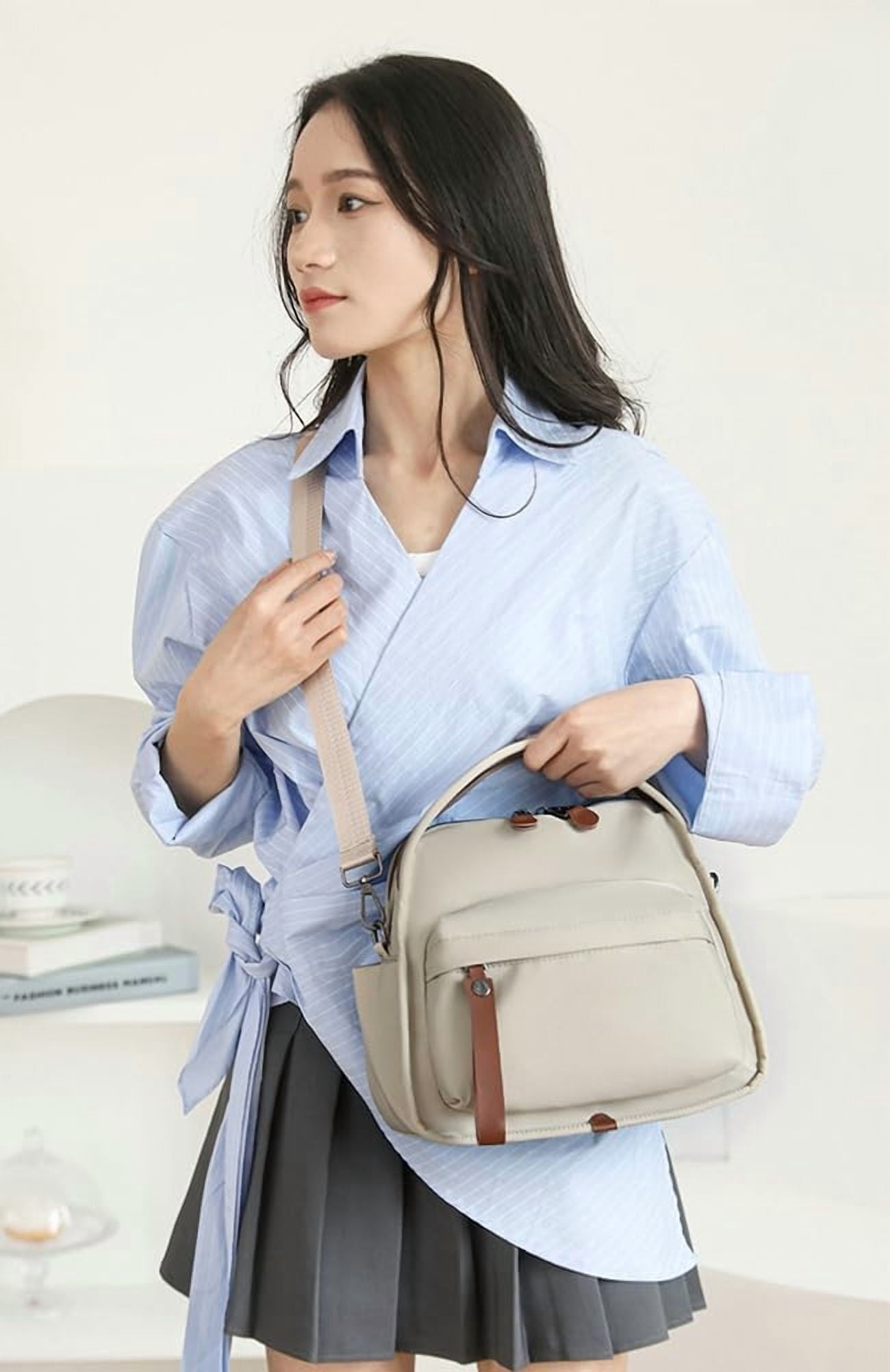 Nylon Crossbody Bags for Women Casual Shoulder Bag Lightweight Handbags Wallets Purses for Work Travel Sports