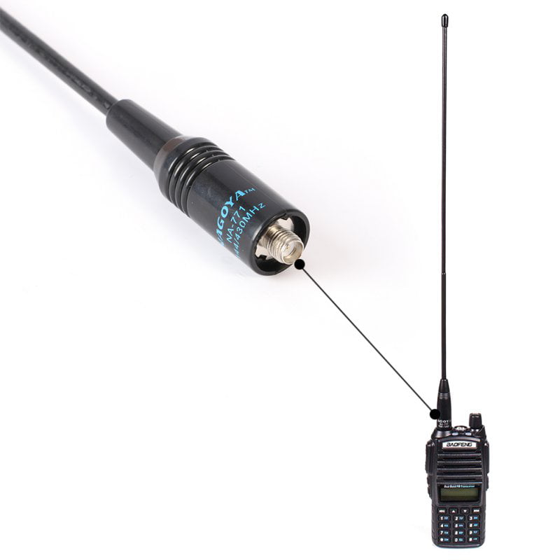 universal black telescopic VHF 136-174MHz walkie talkie radio antenna sma male 