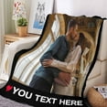 thumbnail image 4 of Dad Gifts Blanket Custom Blanket with Photos Text Personalized Best Dad Ever Pictures Collage Throw Blanket Customized Father's Day Birthday Gifts for Dad Father Papa, 4 of 6