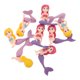 thumbnail image 4 of KAKOWELY 8 piezas de decoraciones para tartas de Sirenita, preciosa figura de sirena, decoración para acuario, estatua de sirena en miniatura, adorable decoración para tartas de sirena., 4 of 5
