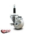 thumbnail image 2 of 3 Inch Nylon Swivel 7/8 Inch Expanding Stem Caster with Brake SCC, 2 of 2