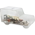 thumbnail image 3 of MCB Ambulance / Truck Shaped Acrylic Charity Donation Box , Collection Box - Tip Container (Clear), 3 of 3