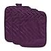 thumbnail image 3 of DII Eggplant Quilted Potholder (Set of 3), 3 of 4