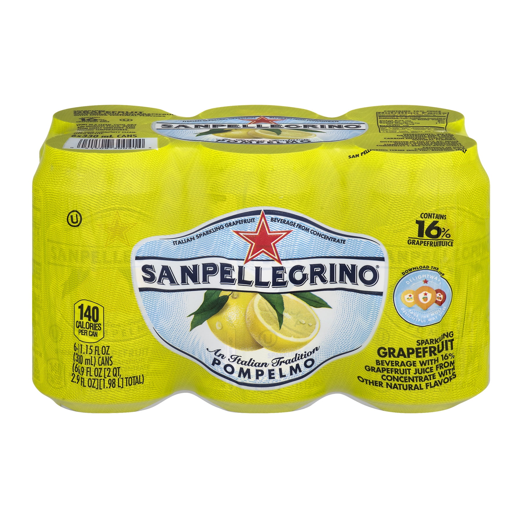 San Pellegrino Pompelmo Grapefruit Sparkling Fruit Beverage, 11.15 Fl