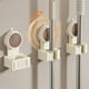 thumbnail image 2 of Soporte de ventosa para trapeador, sin taladros, para pared, para baño y cocina, organizador de trapeador de plástico con diseño a presión, tamaño 4,33 x 2,56 x 2,36 pulgadas, 2 of 6
