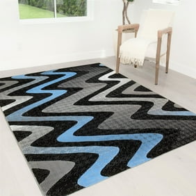 Handcraft Rugs Electric Orange Grey Silver Black Abstract Area Rug Modern Contemporary Circles And Wave Design Pattern Walmart Com Walmart Com