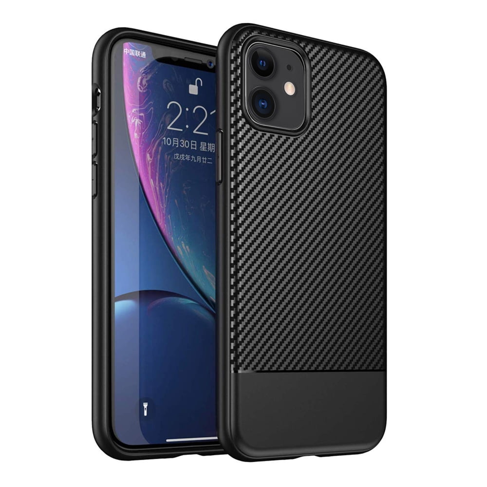 Carbon Fiber Ultra Thin Soft Case Slim Flexible Silicone Protective Cover For Apple iPhone 11 6.