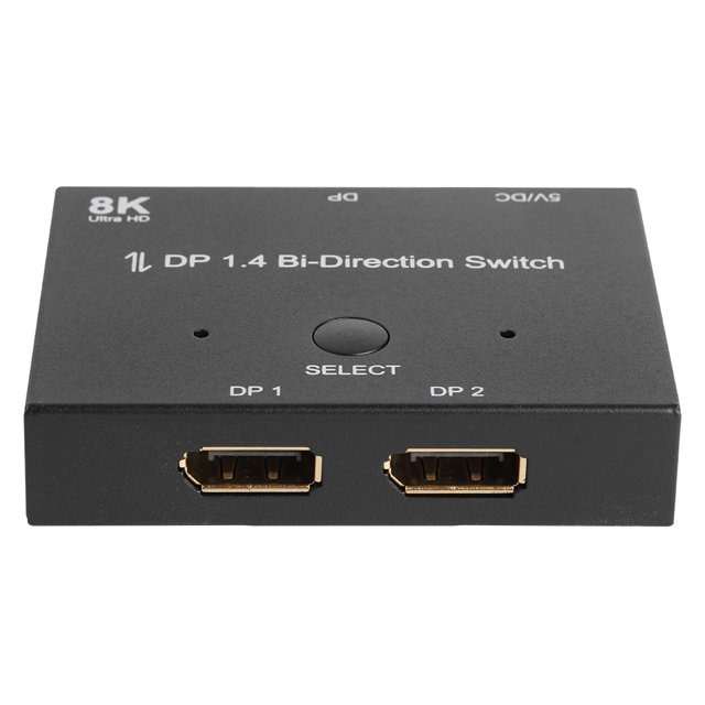 Displayport Splitter DP1.4 8K Adaptador de interruptor bidireccional 1x2/2x1 Switcher