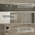 thumbnail image 5 of Sideboard Buffet Cabinet with Doors and Adjustable Shelves, Fluted  Small Storage Cabinet for Kitchen,Living Room, Gray, 5 of 11