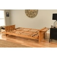 thumbnail image 3 of Kodiak Furniture Phoenix Queen-size Butternut Wood Futon-Linen Stone Mattress, 3 of 4