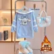 thumbnail image 2 of Sanrioed Cinnamoroll-vestido de terciopelo con capucha para niña, suéter de manga larga Kawaii, regalo para niños, Otoño e Invierno, 2 of 5