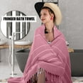 thumbnail image 4 of Guanhe Summer Türkiye Beach Towel Türkiye Towel Ear Tassel Beach Towel Striped Bath Towel Quick Drying Embroidery, 4 of 9