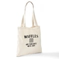 thumbnail image 6 of CafePress - Waffles Are Pancakes With Abs Tote Bag - Unisex Canvas Tote Bag, Beige, 1-Piece, 6 of 6