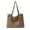 Brown, variant on Large Canvas Tote Bag, Open Cotton Shoulder Bags for Women and Men, Mujer Laptop Handbag Purse
