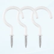 30 PCS Cup Hooks, Ceiling Hanging Hooks Screw Cup Hooks Utility Black Screw-in Heavy Duty Cup Mug Hook Holders for Indoor and Outdoor Tea Cup Key Hanging (Black)