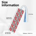 thumbnail image 3 of Kdxio Tomato Print Metal Tassel Bookmarks,Perfect Gift for Art Lovers and Bookworms Metal Bookmarks for Women, 3 of 8