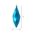 thumbnail image 2 of Vickerman 8" Turquoise Shiny Swirl Finial Ornament, Pack of 6, 2 of 3