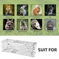 thumbnail image 5 of Cat Trap for Stray Cats 32"x13"x11" Animal Trap Live Traps for Cats Raccoons Opossums Skunks Moles Small Dogs Beavers Etc, Pedal Triggered Trap, 5 of 6