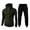 Army Green, variant on ibiyuan Men 2 Piece Sweat Suit Long Sleeve Autumn Winter Casual Outfits Hoodies Hoody Sweatshirt Drawstring Pants Tracksuits Sportwear Set,Dark Gray