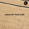 thumbnail image 3 of Jaipur Art And Craft Runner Scallop Pattern Jute Bohemian Area Rug Indoor Carpet (2x10 Sq ft), 3 of 6