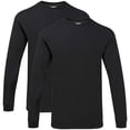 thumbnail image 1 of Camiseta Gildan Hammer de manga larga, pack de 2, talla XL, negro, 1 of 6