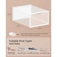 thumbnail image 2 of Cajas para zapatos SONGMICS, apilables y transparentes, juego de 18, 2 of 6