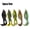 Black, Blue, Green, Multicolor, Brown, variant on 3pcs Double Helix Propeller Surface Frog Lure Set, Rotating Tail Floating Swing Bait with Sharp Hook, Suitable for Perch, Catfish and Other Freshwater Fishing
